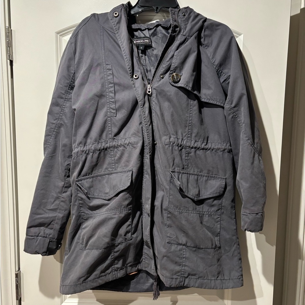 Members Only Grey 80s Jacket